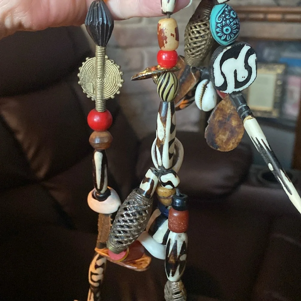 Vintage, amazing, handmade tribal African necklace. (LA) - Picture 8 of 16